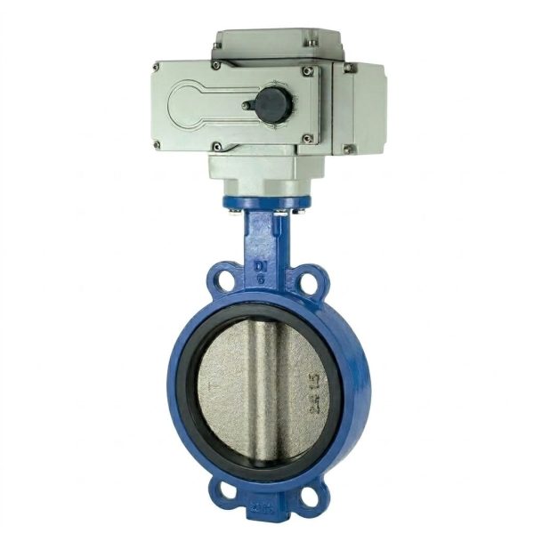 D971X电动蝶阀01 D971X Electric Wafer Butterfly Valve Structure Diagram