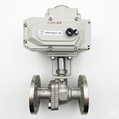 Q941电动球阀02 Q941F electric ball valve structure showing two body styles: Q941F-40 split-body design and Q941F-16Q/25Q/16C/25 three-piece construction, integral electric motor actuator with aluminum housing and position indicator, floating ball with PTFE seats, anti-blowout stem, flanged end connections with dimension annotations